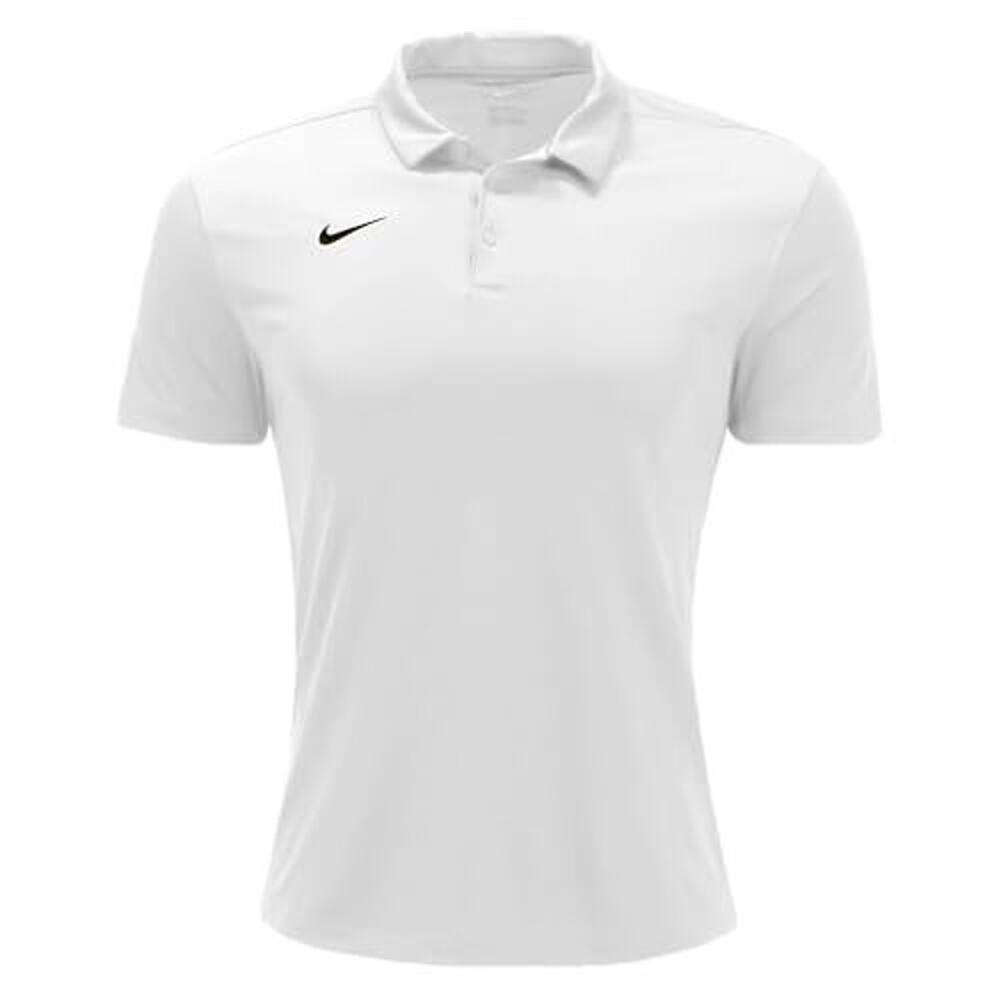 Nike Mens Dri-FIT Short Sleeve Polo Shirt White, Large - Used